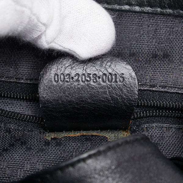 グッチ バンブー リュック バックパック 003 2058 0016 ブラック レザー レディース GUCCI 【中古】