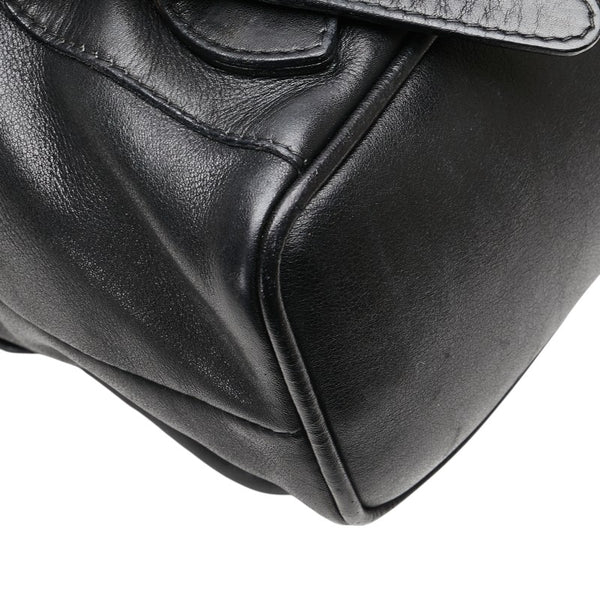 グッチ バンブー リュック バックパック 003 2058 0016 ブラック レザー レディース GUCCI 【中古】