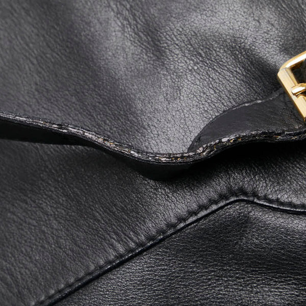 グッチ バンブー リュック バックパック 003 2058 0016 ブラック レザー レディース GUCCI 【中古】