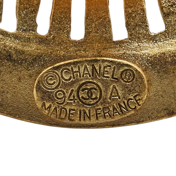 シャネル ヴィンテージ ロゴ イヤリング ゴールド メッキ レディース CHANEL 【中古】
