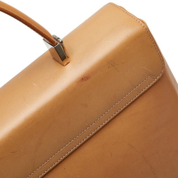 サルヴァトーレフェラガモ ガンチーニ ハンドバッグ ショルダーバッグ 2WAY ベージュ レザー レディース Salvatore Ferragamo 【中古】