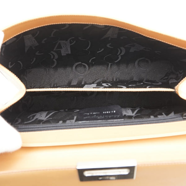 サルヴァトーレフェラガモ ガンチーニ ハンドバッグ ショルダーバッグ 2WAY ベージュ レザー レディース Salvatore Ferragamo 【中古】