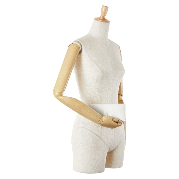 サルヴァトーレフェラガモ ヴァラリボン 長財布 JP-22-B480 ホワイト レザー レディース Salvatore Ferragamo 【中古】