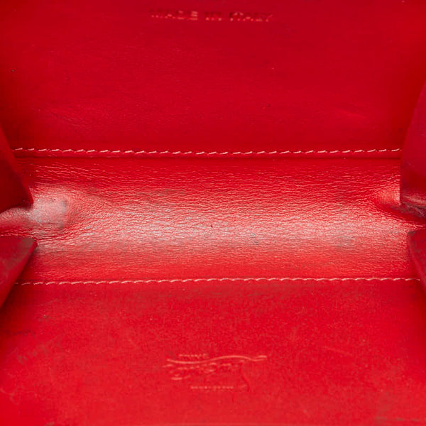 クリスチャンルブタン スタッズ ラウンドファスナー コインケース ブラック レザー レディース Christian Louboutin 【中古】