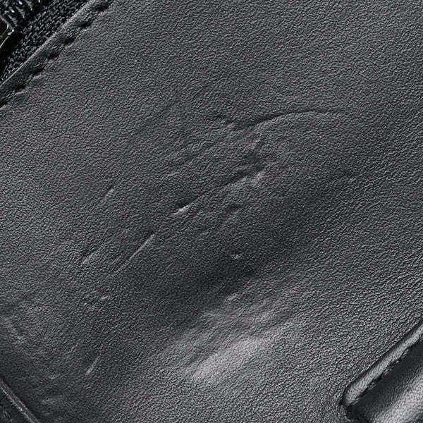 シャネル カンボンライン ココマーク チェーン ショルダーバッグ ウォレットチェーン ブラック ラムスキン エナメル レディース CHANEL 【中古】