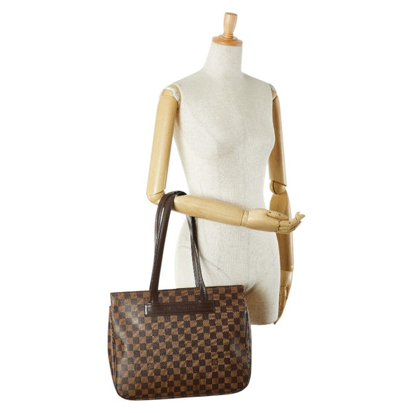ルイ ヴィトン ダミエ パリオリPM トートバッグ ショルダーバッグ N51123 ブラウン PVC レザー レディース LOUIS VUITTON 【中古】