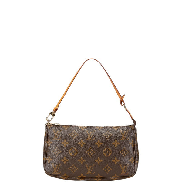 ルイ ヴィトン モノグラム ポシェット アクセソワール ショルダーバッグ M51980 ブラウン PVC レザー レディース LOUIS VUITTON 【中古】