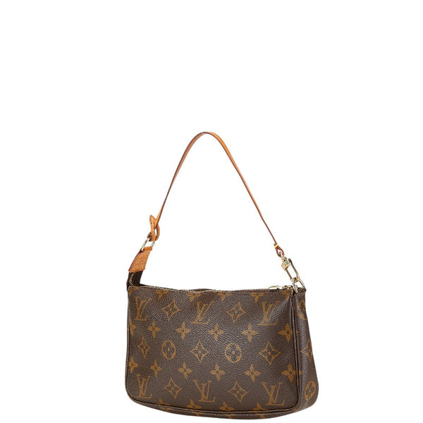 ルイ ヴィトン モノグラム ポシェット アクセソワール ショルダーバッグ M51980 ブラウン PVC レザー レディース LOUIS VUITTON 【中古】