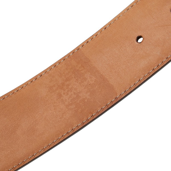グッチ グッチシマ インターロッキングG ベルト 95/38 114876 オレンジ レザー メンズ GUCCI 【中古】