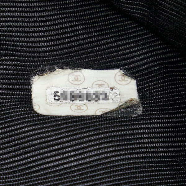 シャネル チョコバー ショルダーバッグ ブラック ラムスキン レディース CHANEL 【中古】