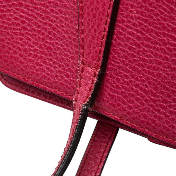 グッチ スウィング トートバッグ ショルダーバッグ 354408 ピンク レザー レディース GUCCI 【中古】