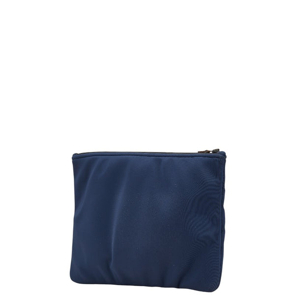 エルメス トゥルース フラット ネオバンGM ポーチ ネイビー ポリアミド レディース HERMES 【中古】