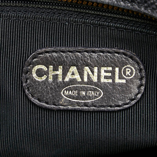 シャネル トートバッグ ワンショルダーバッグ ブラック キャビアスキン レディース CHANEL 【中古】