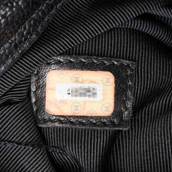 シャネル トートバッグ ワンショルダーバッグ ブラック キャビアスキン レディース CHANEL 【中古】