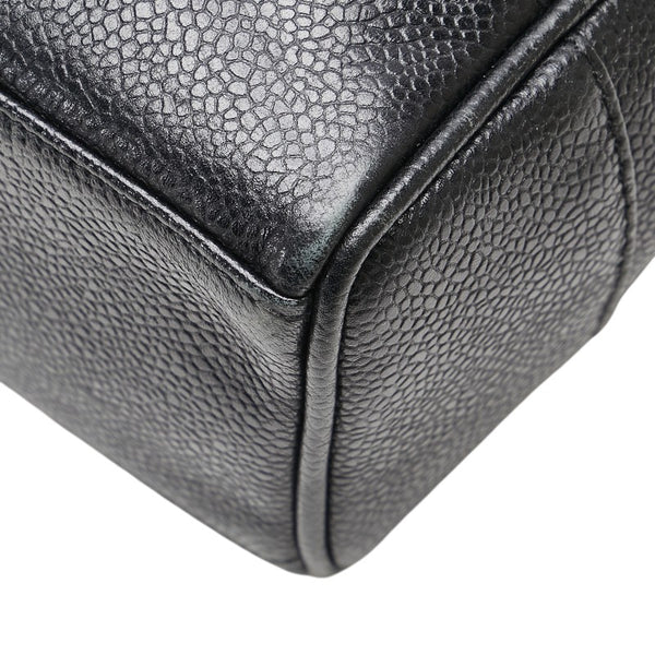 シャネル トートバッグ ワンショルダーバッグ ブラック キャビアスキン レディース CHANEL 【中古】