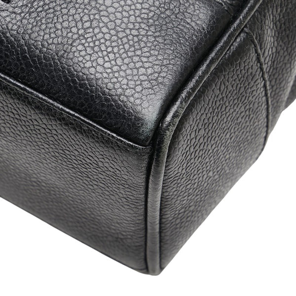 シャネル トートバッグ ワンショルダーバッグ ブラック キャビアスキン レディース CHANEL 【中古】