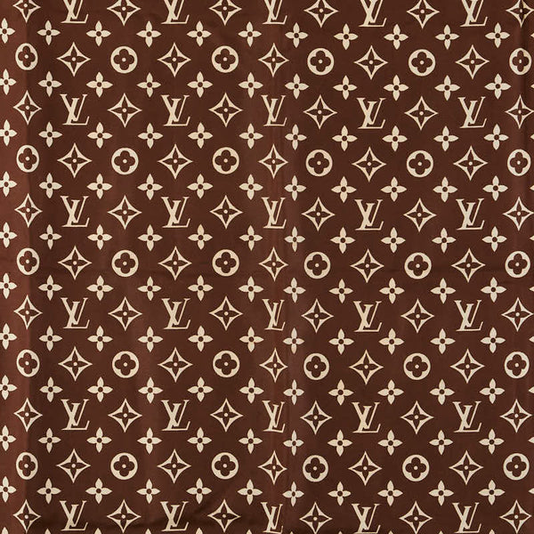 ルイ ヴィトン モノグラム スカーフ ブラウン ベージュ レディース LOUIS VUITTON 【中古】