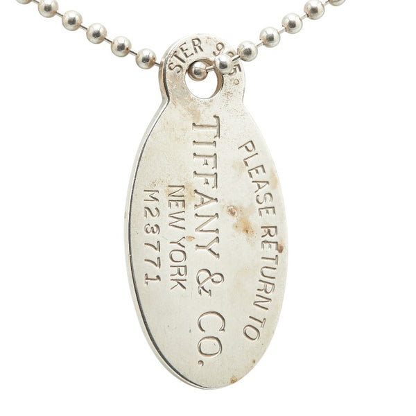 ティファニー リターン トゥ ティファニー オーバル タグ ネックレス SV925 シルバー レディース TIFFANY&Co. 【中古】