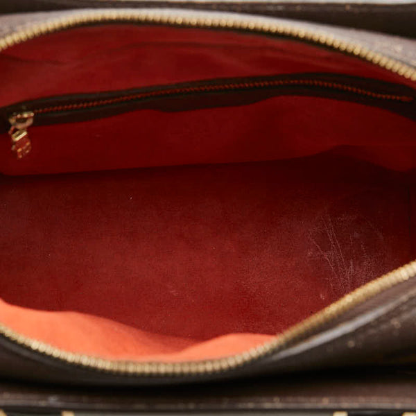 ルイ ヴィトン ダミエ トリアナ ハンドバッグ N51155  ブラウン PVC レザー レディース LOUIS VUITTON 【中古】