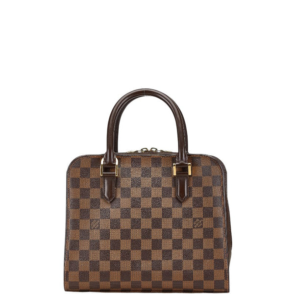 ルイ ヴィトン ダミエ トリアナ ハンドバッグ N51155  ブラウン PVC レザー レディース LOUIS VUITTON 【中古】
