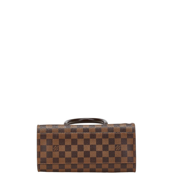 ルイ ヴィトン ダミエ トリアナ ハンドバッグ N51155  ブラウン PVC レザー レディース LOUIS VUITTON 【中古】