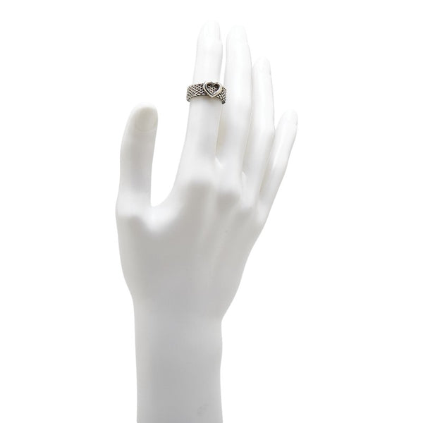 ティファニー サマセット メッシュハート リング 指輪 SV925 シルバー レディース TIFFANY&Co. 【中古】