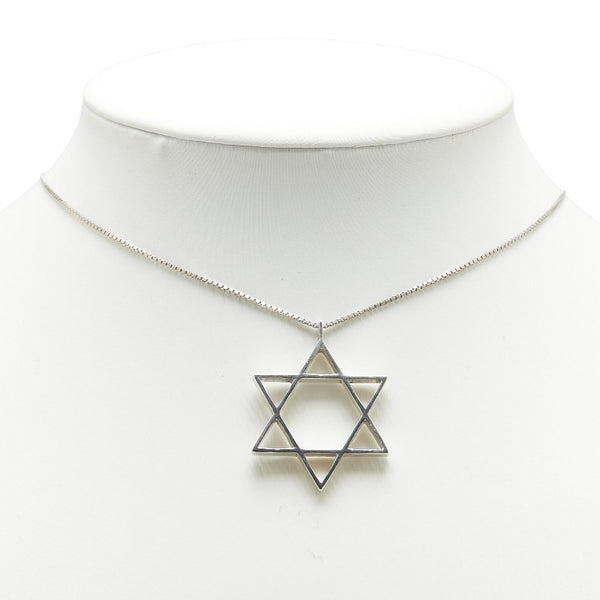 グッチ 六芒星 スター ヘキサグラム モチーフ ネックレス SV925 シルバー レディース GUCCI 【中古】