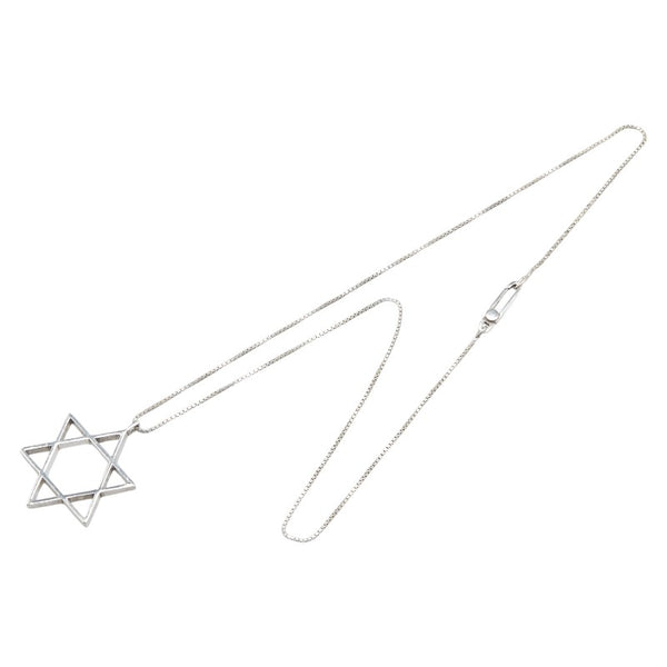 グッチ 六芒星 スター ヘキサグラム モチーフ ネックレス SV925 シルバー レディース GUCCI 【中古】