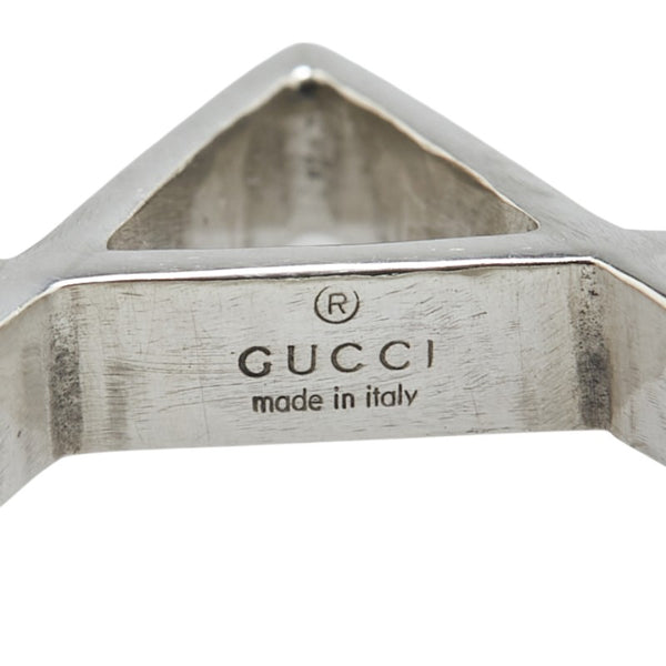 グッチ 六芒星 スター ヘキサグラム モチーフ ネックレス SV925 シルバー レディース GUCCI 【中古】