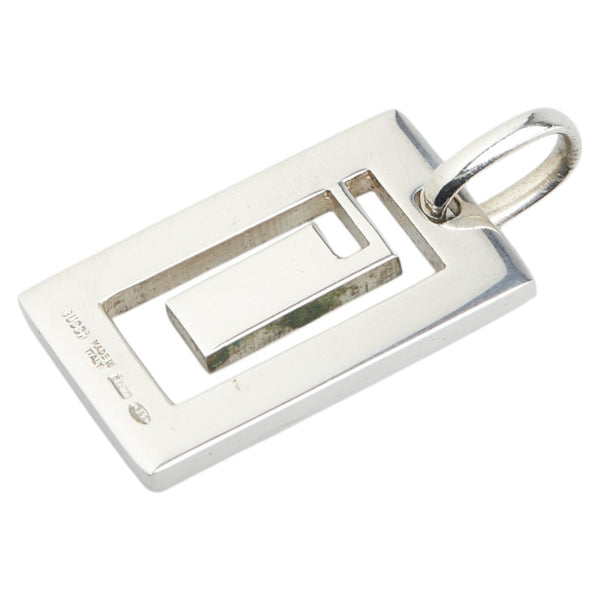 グッチ カットアウトG ペンダントトップ SV925 シルバー レディース GUCCI 【中古】