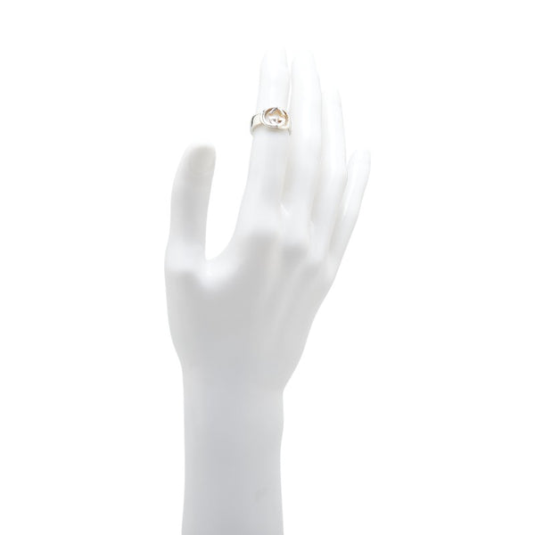 グッチ インターロッキングG リング 指輪 #9 SV925 シルバー レディース GUCCI 【中古】