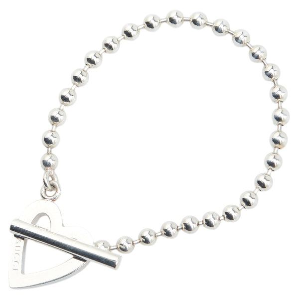 グッチ ハート ボールチェーン ブレスレット SV925 シルバー レディース GUCCI 【中古】