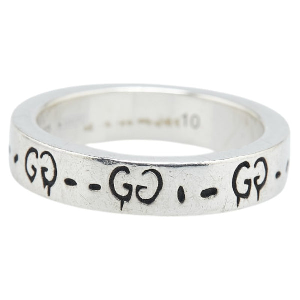 グッチ GGゴースト リング 指輪 #10 477932 SV925 シルバー レディース GUCCI 【中古】