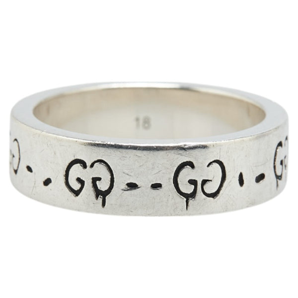 グッチ GG ゴースト リング 指輪 #18 SV925 シルバー メンズ GUCCI 【中古】