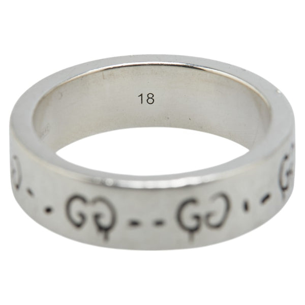 グッチ GG ゴースト リング 指輪 #18 SV925 シルバー メンズ GUCCI 【中古】