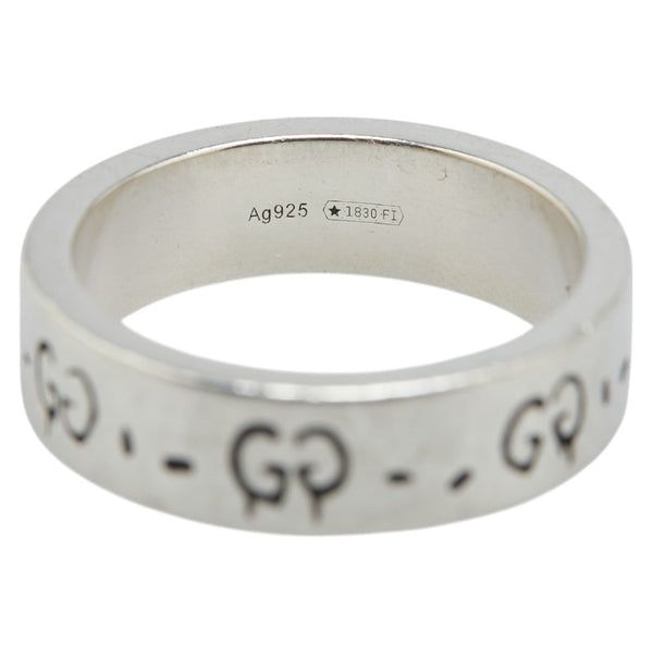 グッチ GG ゴースト リング 指輪 #18 SV925 シルバー メンズ GUCCI 【中古】