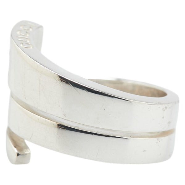 グッチ ロゴ スネーク リング 指輪 シルバー SV925 シルバー レディース GUCCI 【中古】