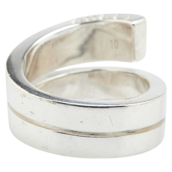 グッチ ロゴ スネーク リング 指輪 シルバー SV925 シルバー レディース GUCCI 【中古】