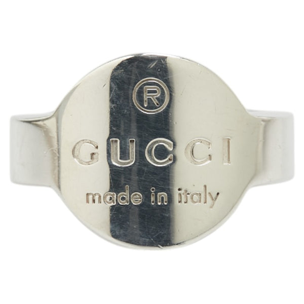 グッチ ロゴプレート リング 指輪 SV925 シルバー レディース GUCCI 【中古】