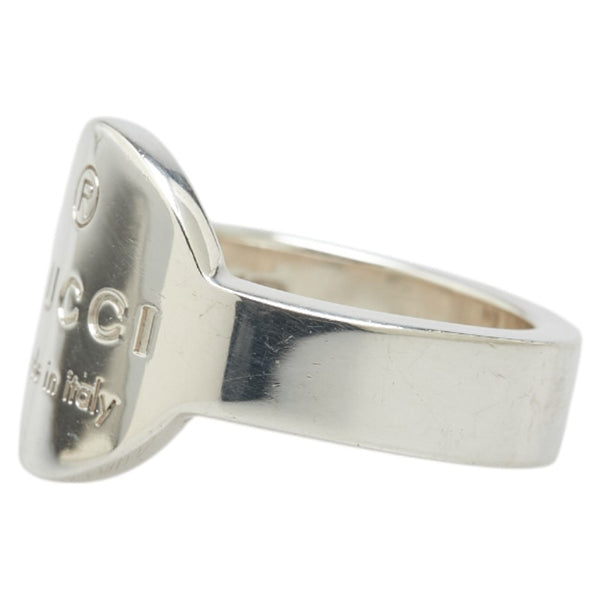 グッチ ロゴプレート リング 指輪 SV925 シルバー レディース GUCCI 【中古】