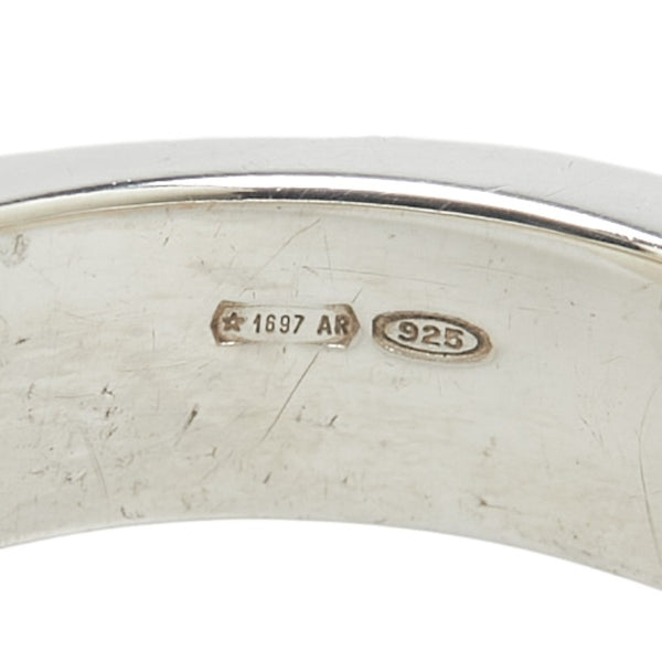 グッチ ロゴプレート リング 指輪 SV925 シルバー レディース GUCCI 【中古】