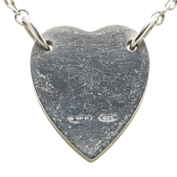 グッチ ハート プレート ネックレス SV925 シルバー レディース GUCCI 【中古】