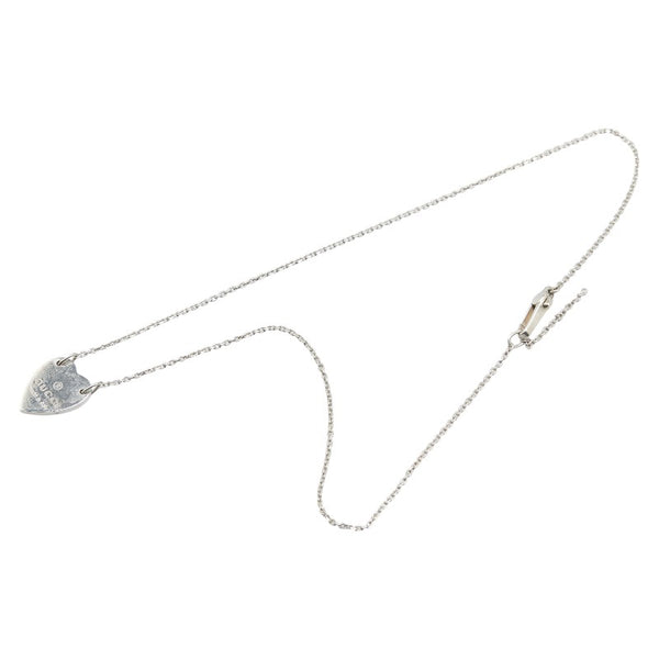 グッチ ハート プレート ネックレス SV925 シルバー レディース GUCCI 【中古】