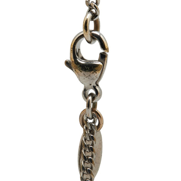 シャネル ココマーク ハートモチーフ ネックレス シルバー メタル ラインストーン レディース CHANEL 【中古】