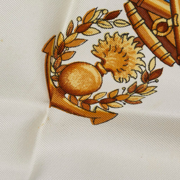 エルメス カレ90 スカーフ ライトブルー マルチカラー レディース HERMES 【中古】