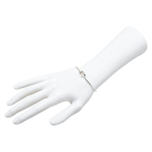ティファニー ラブノットブレスレット バングル SV925 シルバー K18YG イエローゴールド レディース TIFFANY&Co. 【中古】