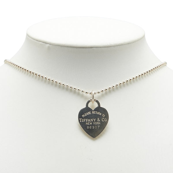 ティファニー リターントゥティファニー ハートタグ ネックレス SV925 シルバー レディース TIFFANY&Co. 【中古】