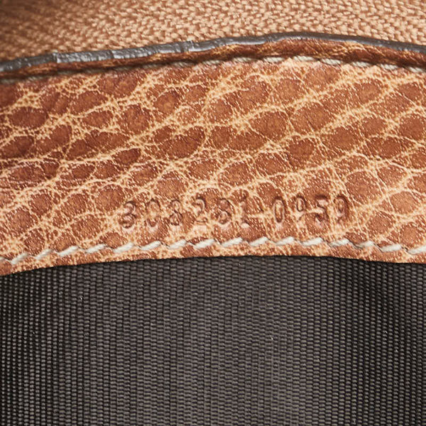 グッチ グッチシマ バンブー 長財布 ラウンドファスナー 308281 ブラウン レザー レディース GUCCI 【中古】