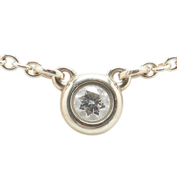 ティファニー 1P ダイヤ ネックレス SV925 シルバー レディース TIFFANY&Co. 【中古】