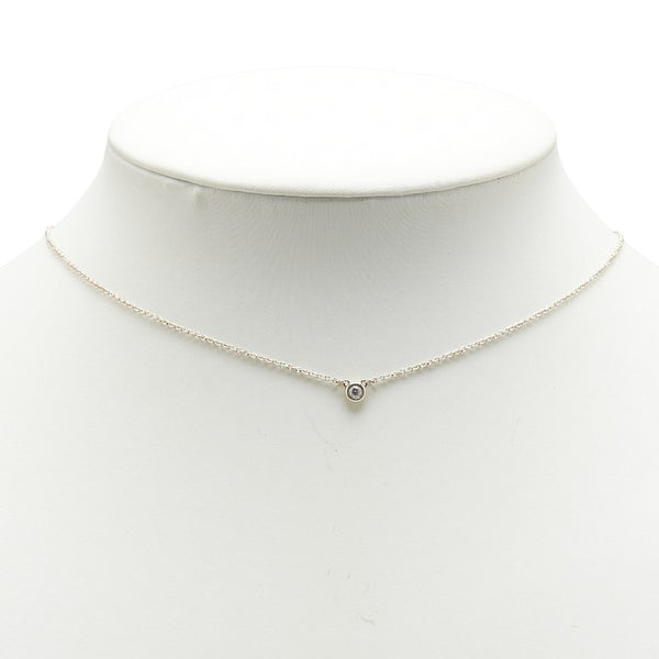 ティファニー 1P ダイヤ ネックレス SV925 シルバー レディース TIFFANY&Co. 【中古】